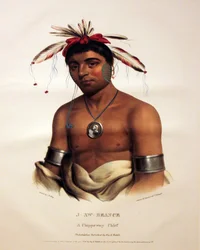 Chippeway-Häuptling J-Aw-Beance
